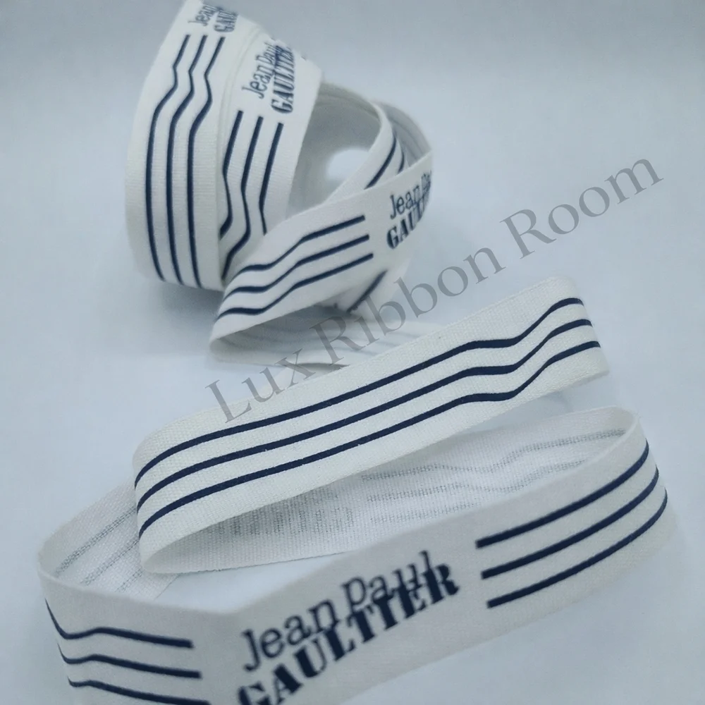 Jean Paul Gaultier Grosgrain Ribbon 2 Yards Nautical Stripe Authentic Designer